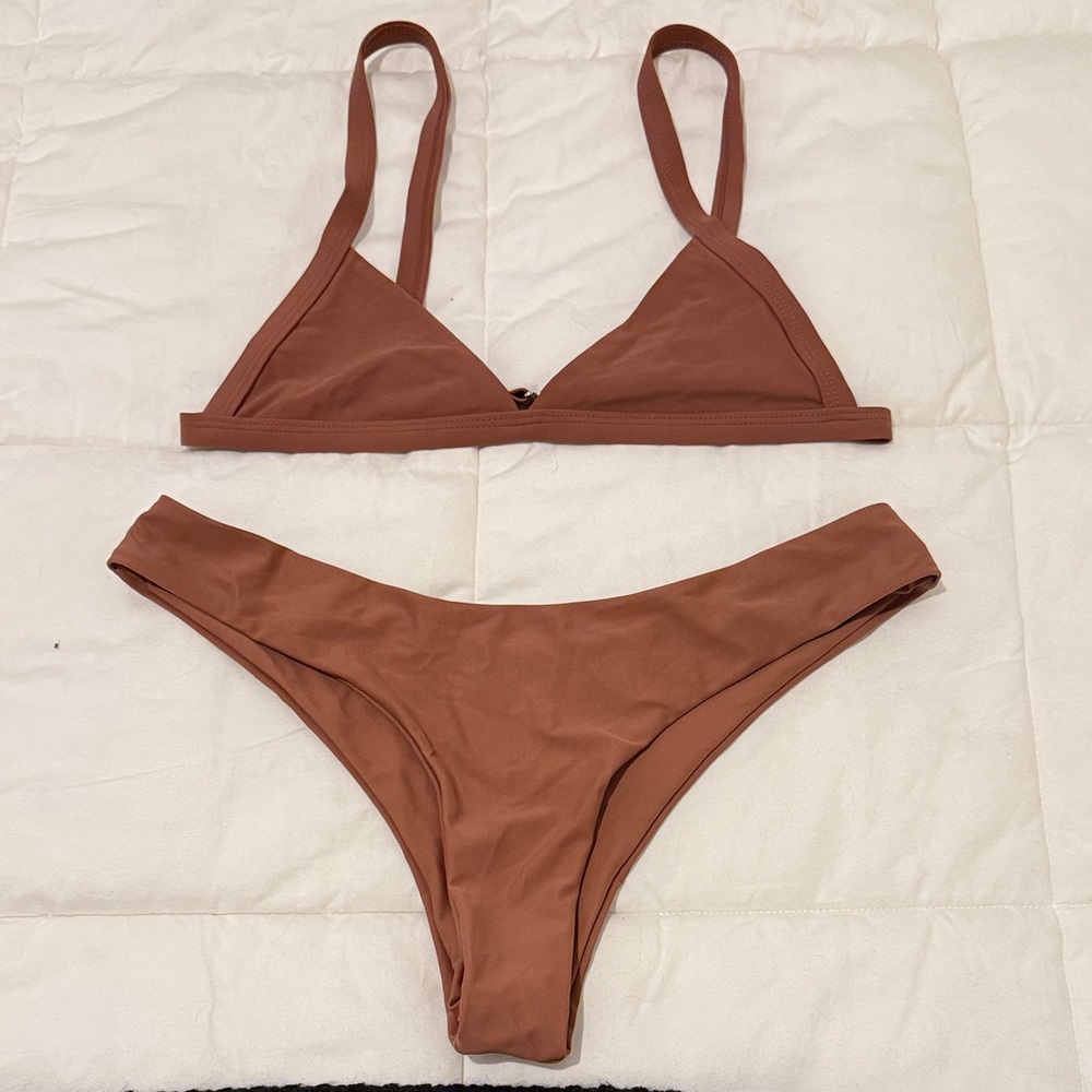 Gently Worn Women's Brown Bikini Set
